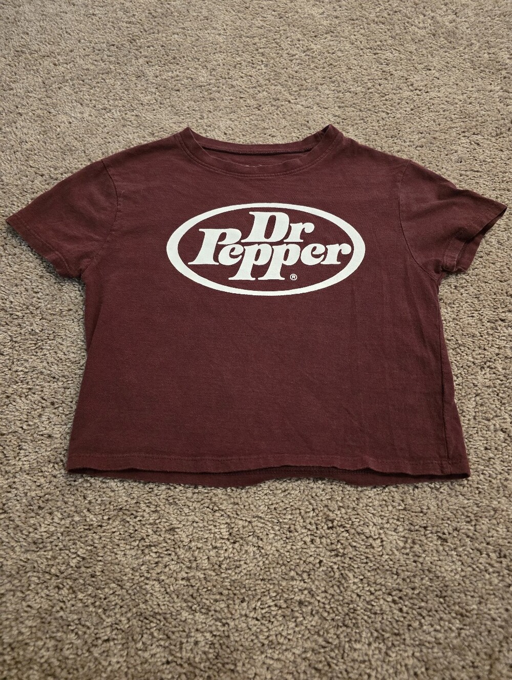 Hot Topic Dr Pepper Crop Top Baby Tee Medium